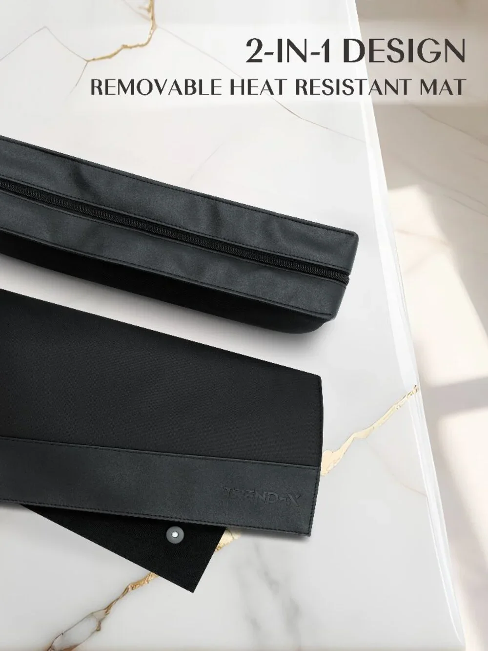 Storage case for curling irons and hair straighteners